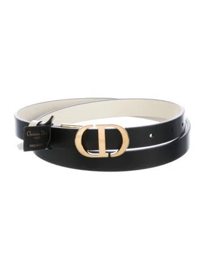 Pre-owned Dior 2024 Skinny Belt Kit In Black