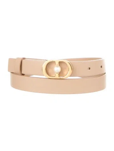 Pre-owned Dior 2024 Skinny Waist Belt In Neutrals