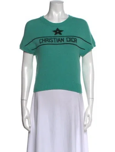 Pre-owned Dior 2024 Star Sweater In Green