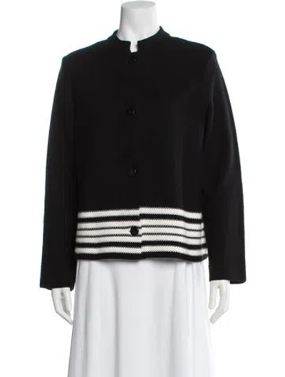 Pre-owned Dior 2024 Striped Jacket In Black
