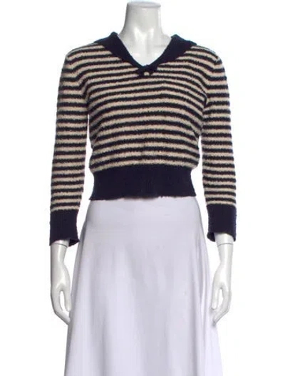 Pre-owned Dior 2024 Striped Sweater In Black/yellow