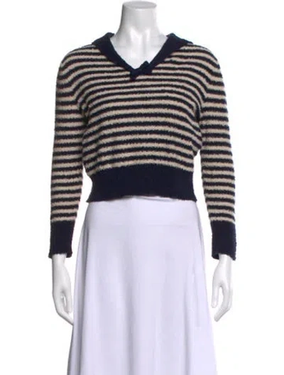 Pre-owned Dior 2024 Striped Sweater In Blue