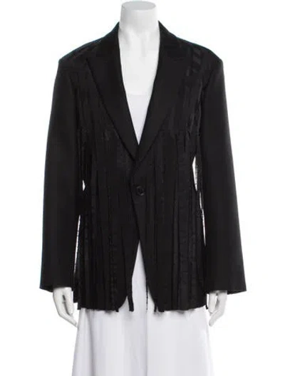 Pre-owned Dior 2024 Virgin Wool Blazer In Black