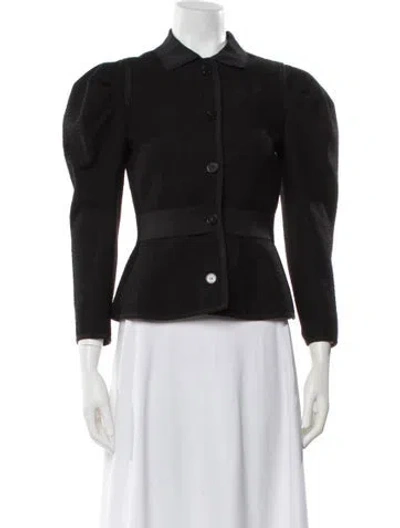 Pre-owned Dior 2024 Virgin Wool Denim Jacket In Black