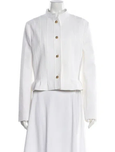 Pre-owned Dior 2024 Virgin Wool Evening Jacket W/ Tags In White
