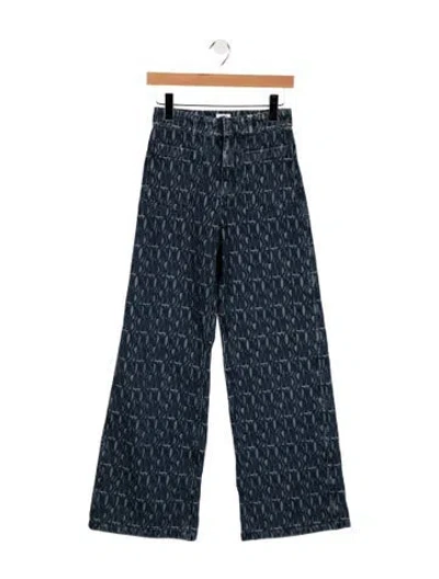 Pre-owned Dior 2024 Wide Leg Jeans In Blue