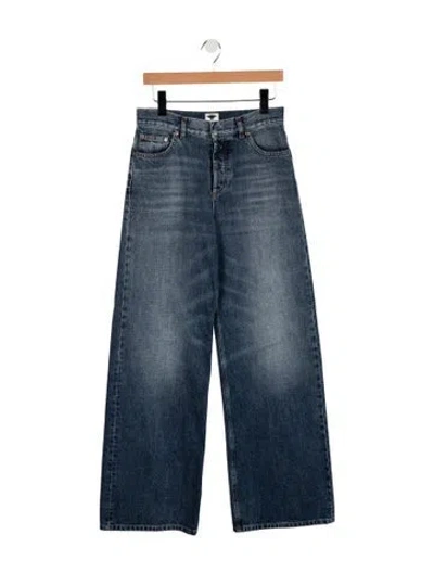 Pre-owned Dior 2024 Wide Leg Jeans In Blue
