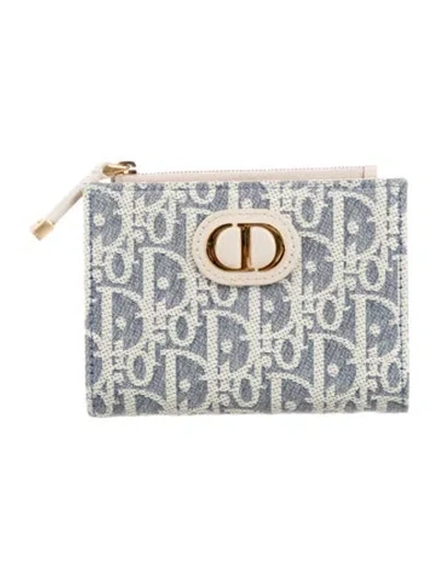 Pre-owned Dior 2025 30 Montaigne Dahlia Wallet