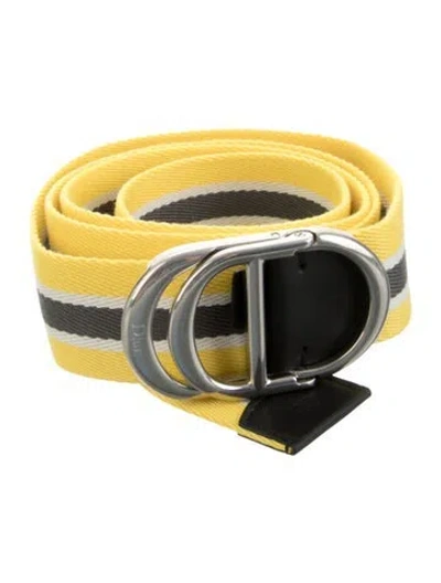 Pre-owned Dior 2025 Belt In Yellow