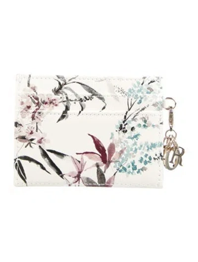 Pre-owned Dior 2025 Freesia Wristlet In White