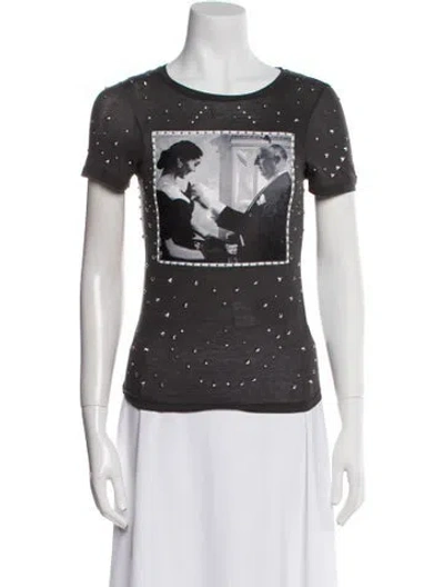 Pre-owned Dior 2025 Graphic Print T-shirt In Gray