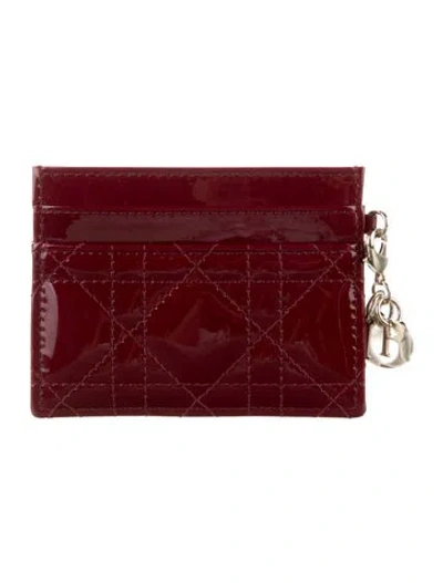 Pre-owned Dior 2025 Lady  Card Case Card Holder W/ Tags In Red