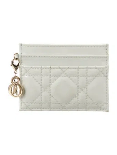 Pre-owned Dior 2025 Lady  Card Holder In White