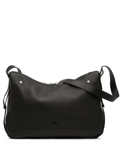 Pre-owned Dior 2025 Large Smooth Calfskin Slider Zipped Hobo Crossbody Bag In Black