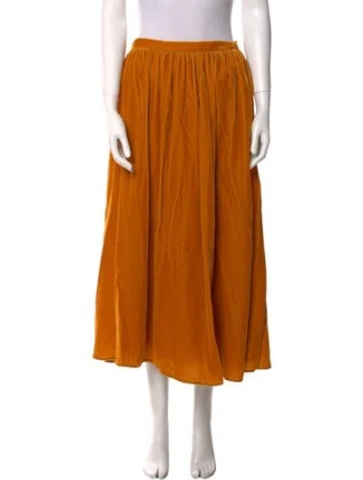 Pre-owned Dior 2025 Midi Length Skirt In Orange