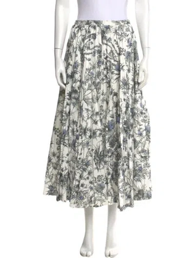 Pre-owned Dior 2025 Midi Length Skirt In White