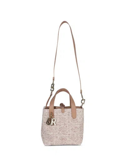 Pre-owned Dior 2025 Small Toujours Tweed Tote Bag In Pink