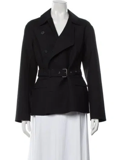 Pre-owned Dior 2025 Virgin Wool Blazer In Black