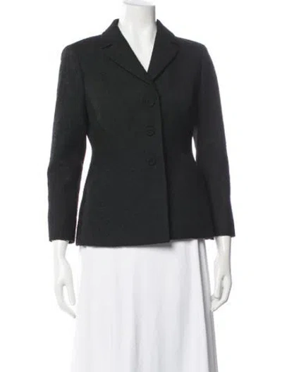 Pre-owned Dior 2025 Virgin Wool Blazer W/ Tags In Blue