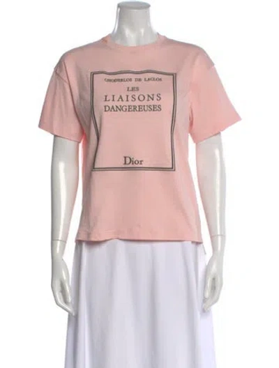 Pre-owned Dior 2026 Book Cover T-shirt In Pink