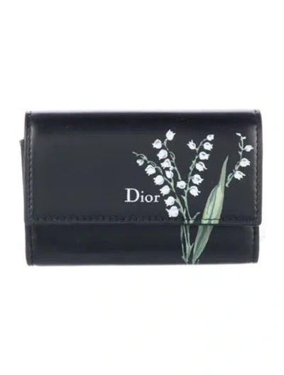 Pre-owned Dior 2026 Glycine Wallet Wallet In Black