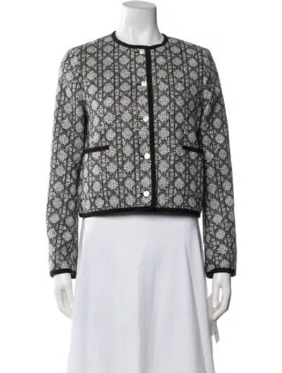 Pre-owned Dior 2026 Macrocannage Jacket In Grey