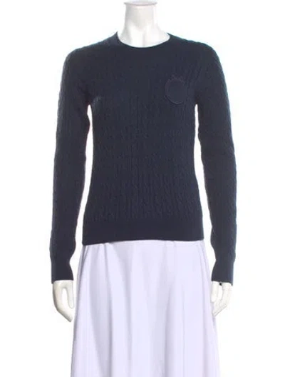 Pre-owned Dior 2026 Médaillon Sweater W/ Tags In Blue
