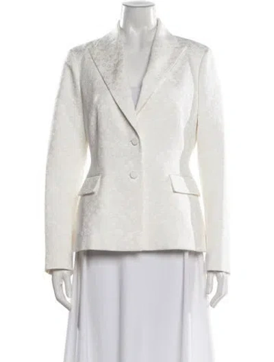 Pre-owned Dior 2026 Patterned Blazer In White