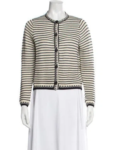Pre-owned Dior 2026 Striped Sweater In Blue/neutrals