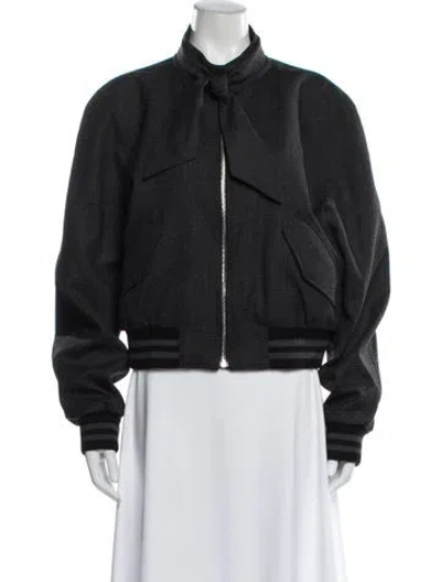 Pre-owned Dior 2026 Virgin Wool Bomber Jacket In Multi