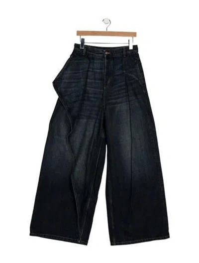 Pre-owned Dior 2026 Wide Leg Jeans In Blue