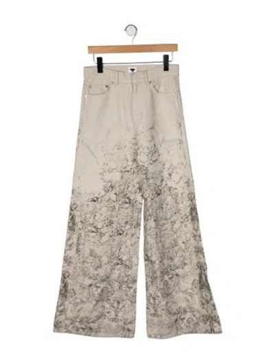 Pre-owned Dior 2026 Wide Leg Jeans In Neutral