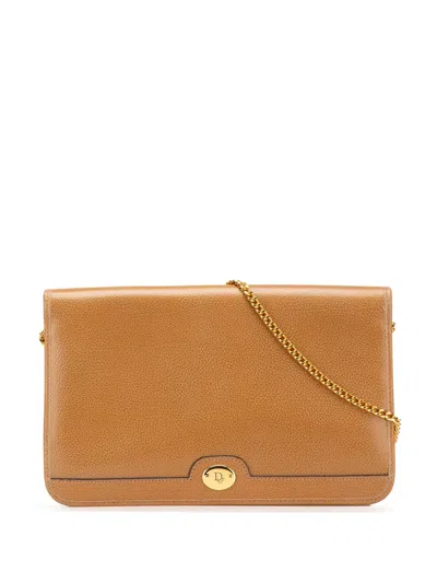 Pre-owned Dior 20th Century Leather Chain Crossbody Bag