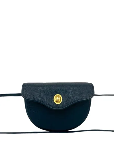 Pre-owned Dior 20th Century Leather Crossbody Bag In Blue