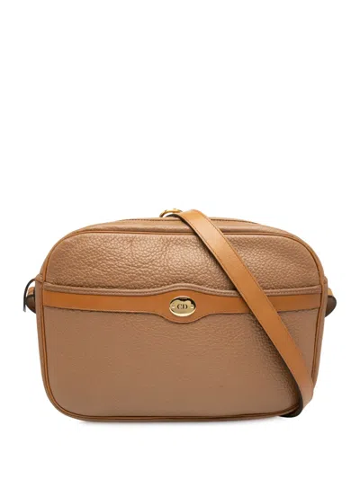 Pre-owned Dior 20th Century Leather Crossbody Bag In Brown