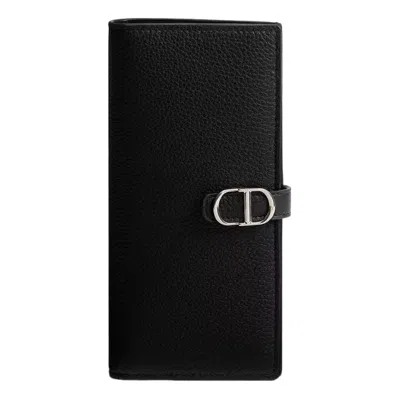 Dior 26 Normandie Long Bifold Wallet ' Black'