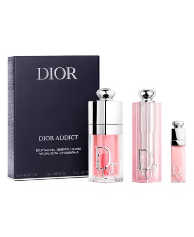 Dior 3-pc. Addict Hydrating Lip Balm And Oil Set In Transparent