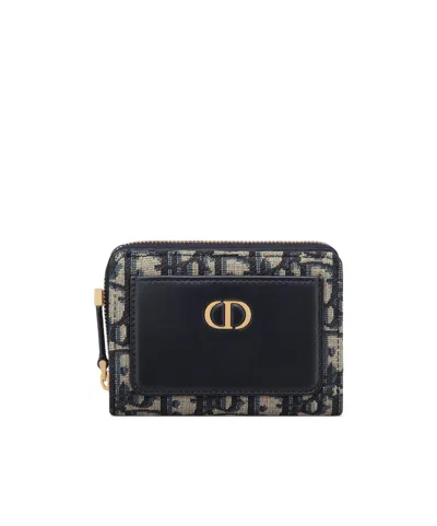 Dior 30 Montaigne Acacias Wallet In Black