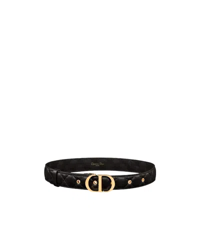 Dior 30 Montaigne Belt In Black
