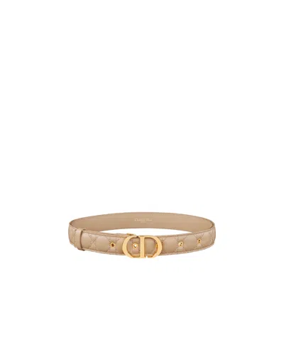 Dior 30 Montaigne Belt In Nude