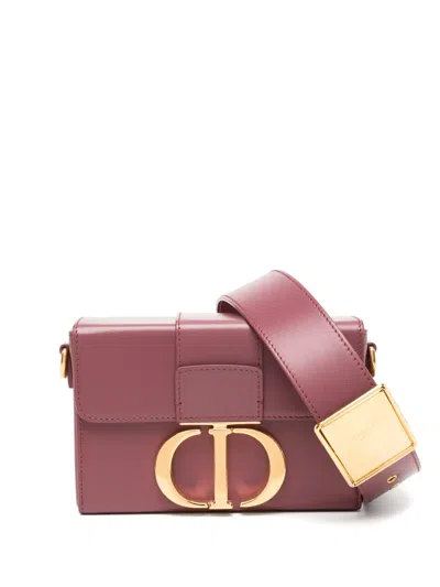 Pre-owned Dior 30 Montaigne Box Bag In Red