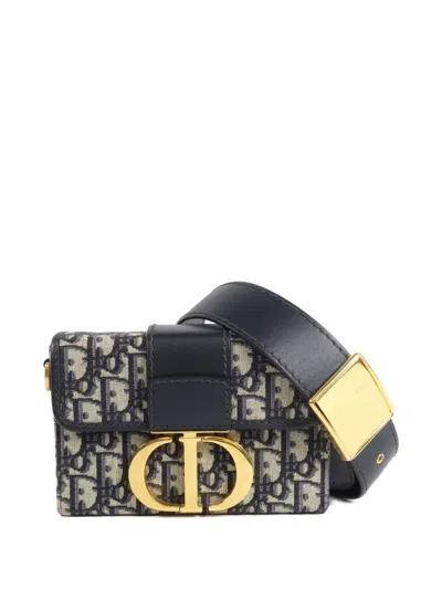 Dior 30 Montaigne Box Oblique Crossbody Bag In Pattern