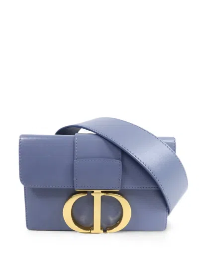Pre-owned Dior 30 Montaigne Cd Shoulder Bag In Blue