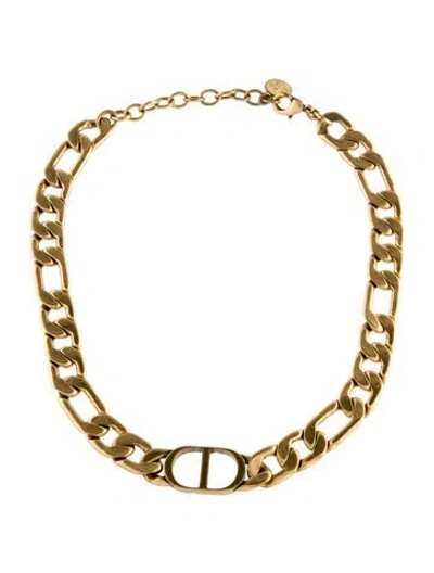 Pre-owned Dior 30 Montaigne Choker Necklace, 16" In Multi