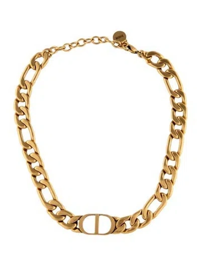 Pre-owned Dior 30 Montaigne Choker Necklace, 16" In Multicolor