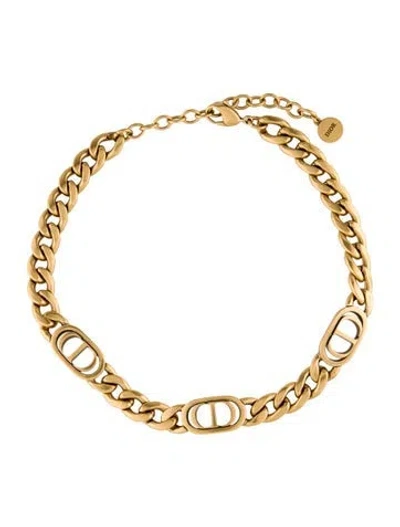 Pre-owned Dior 30 Montaigne Choker Necklace, 16.75" In Multi