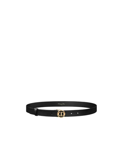 Dior 30 Montaigne Circled Belt In Black