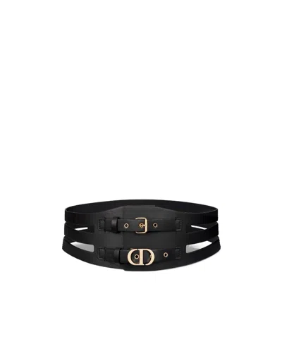 Dior 30 Montaigne Corset Belt In Black