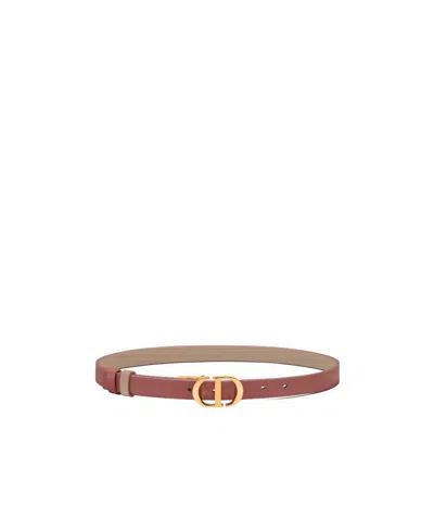 Dior 30 Montaigne Double Side Belt In Nude