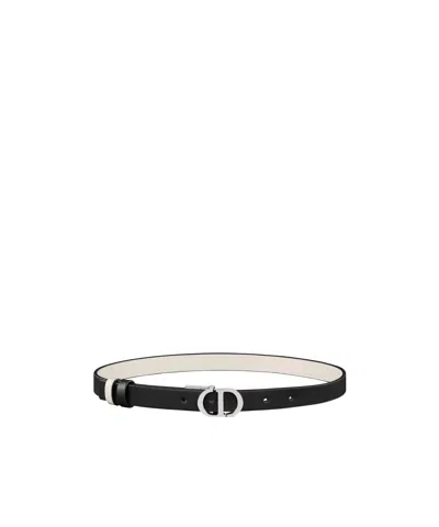 Dior 30 Montaigne Double-sided Belt In Black